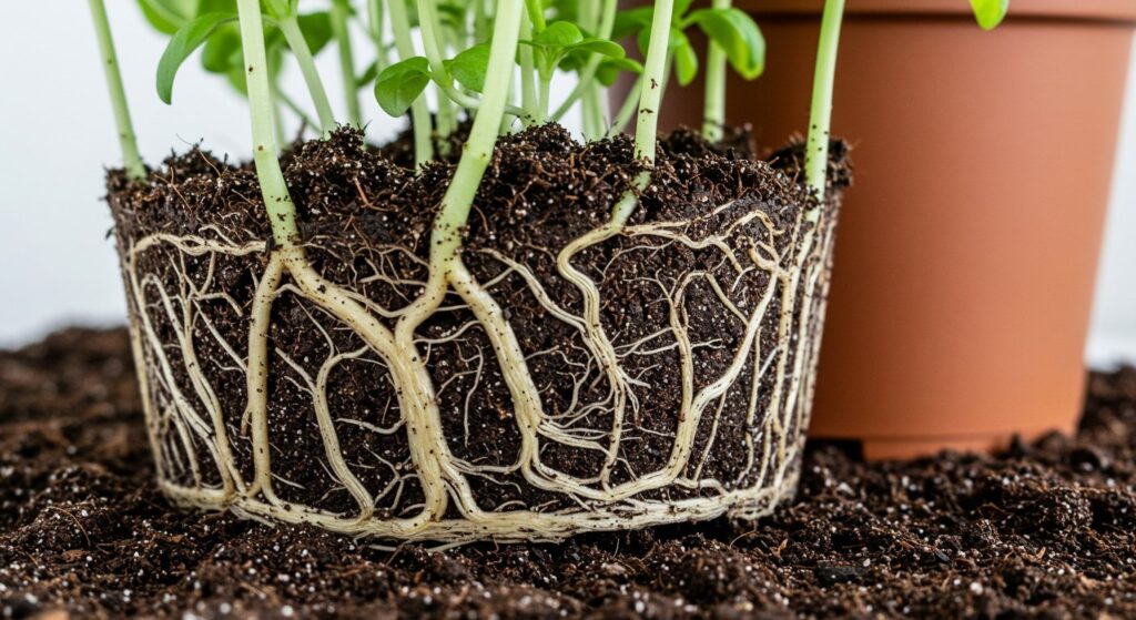 basil plant pot vs ground
