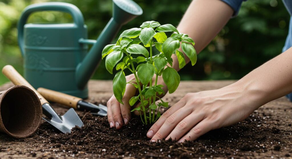 basil plant revival
