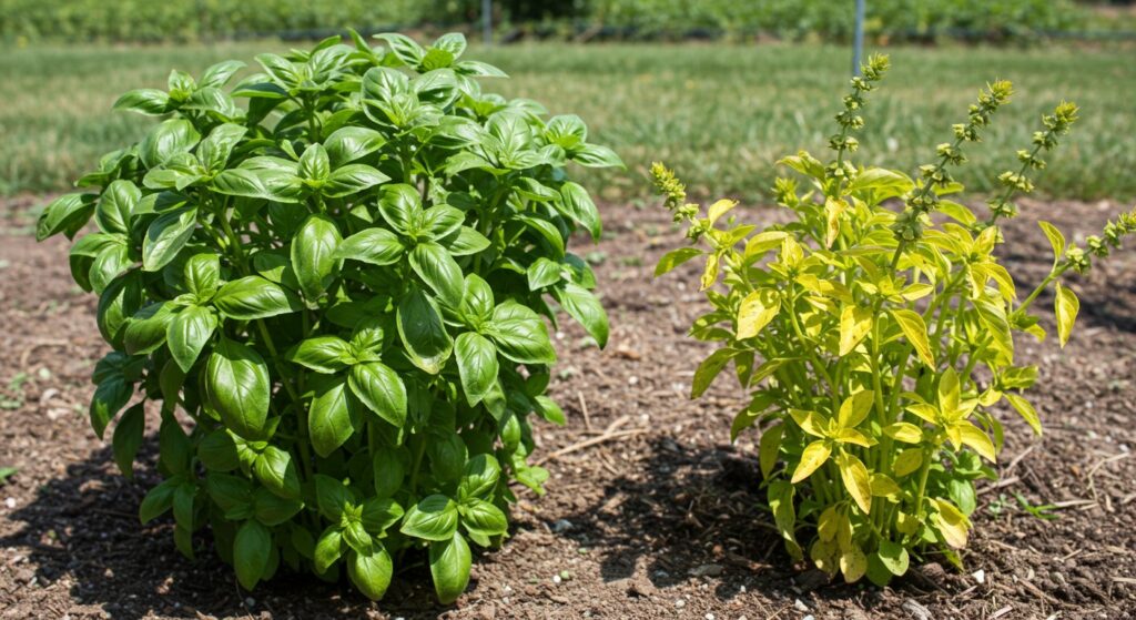 basil plant spacing for maximum yield
