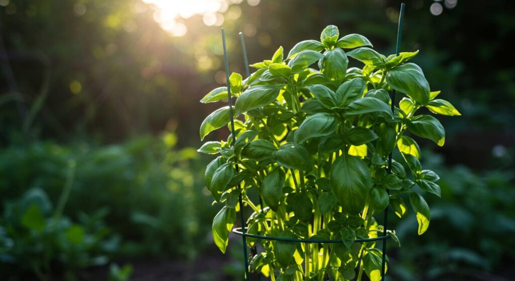 basil plant support guide
