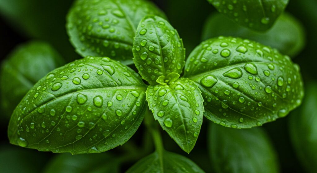 basil plant water needs outdoors