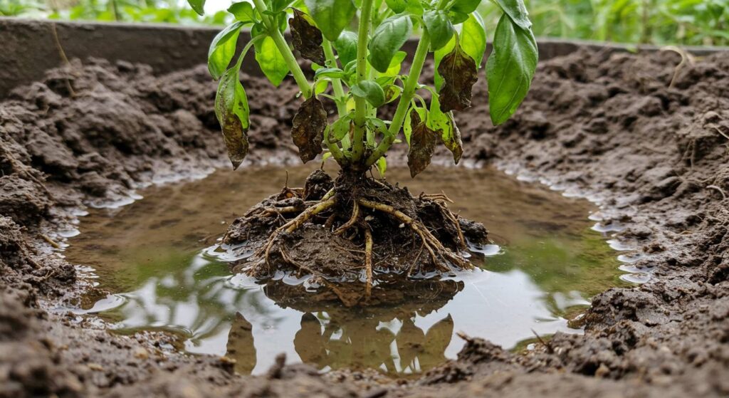 can you overwater basil plants