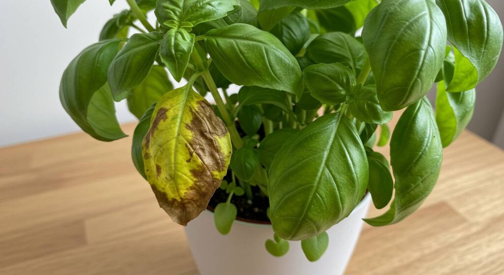 basil plant wilting indoors
