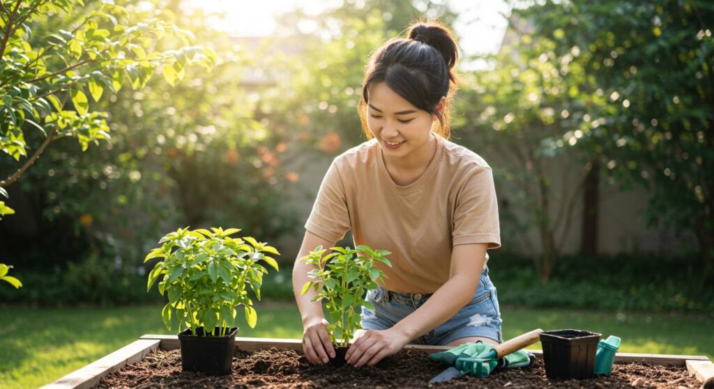 basil planting during july
