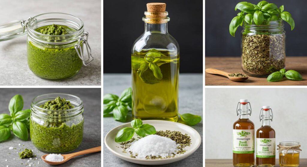 basil preservation methods
