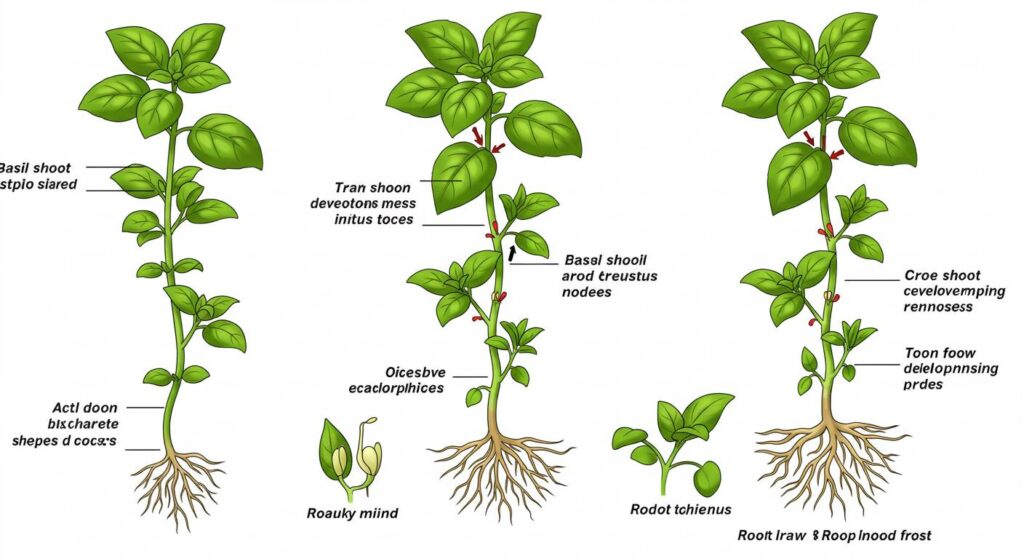 basil re-sprouting
