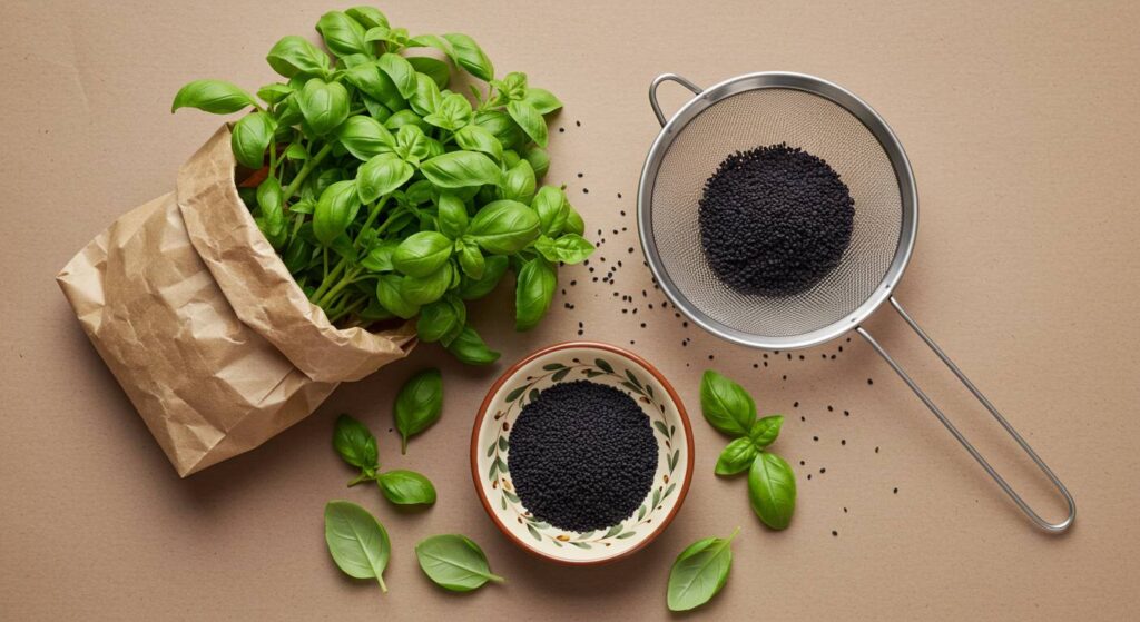 basil seed collection
