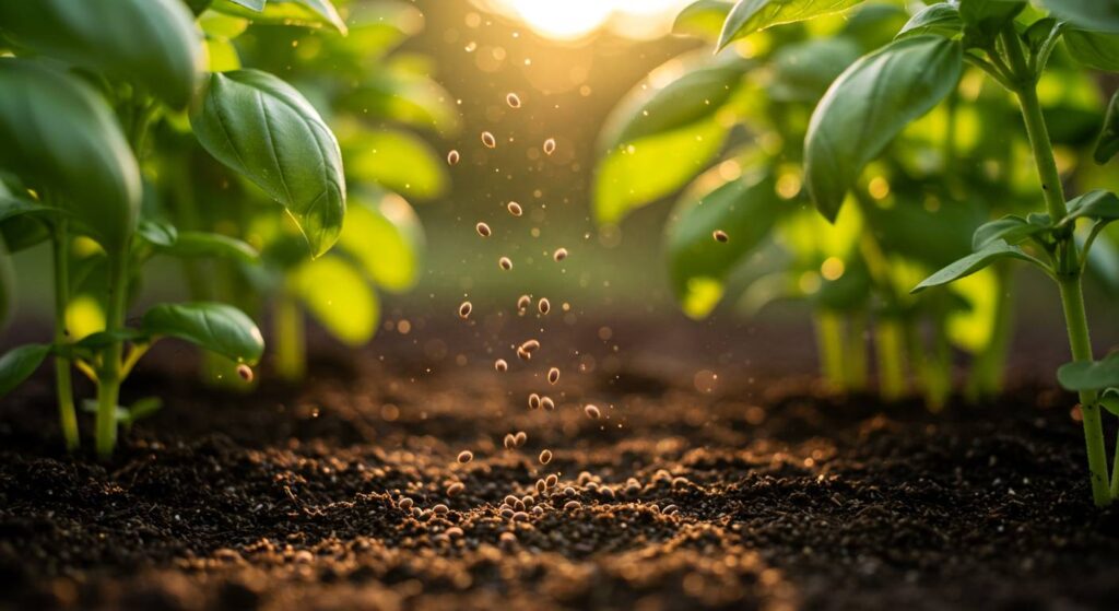 basil seed planting time july
