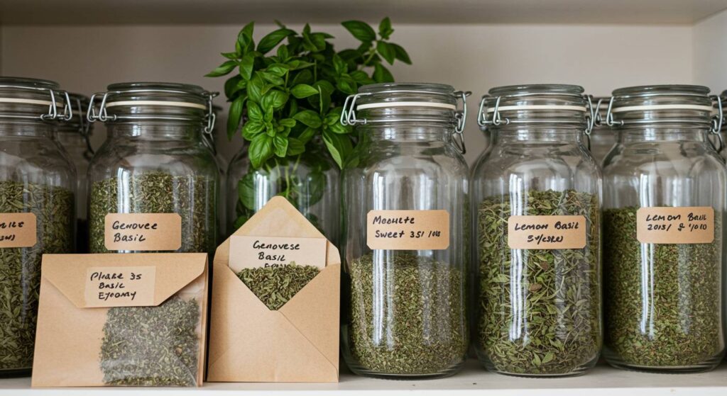 basil seed storage
