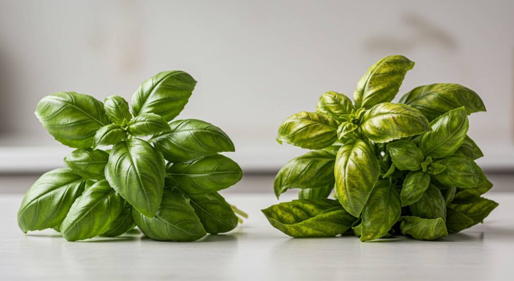 basil shelf life issues