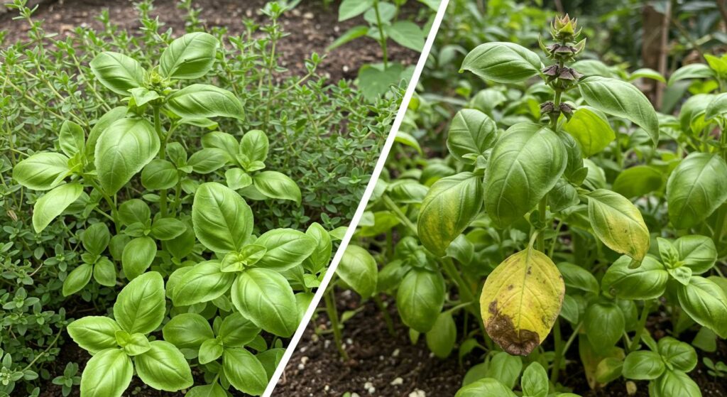 basil thyme companion plants
