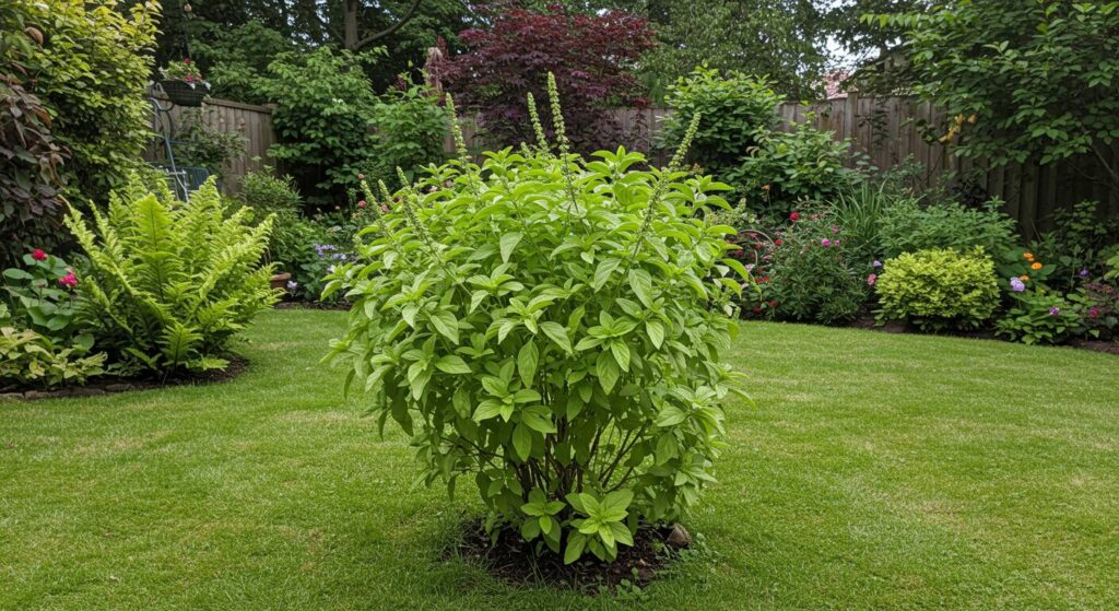 Why do people plant basil (Tulsi) in their backyard