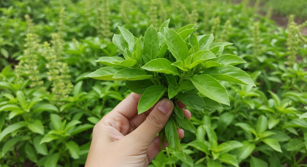 benefits of removing thai basil flowers
