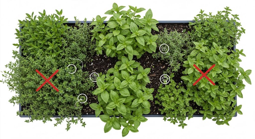 best herbs to plant with basil and oregano
