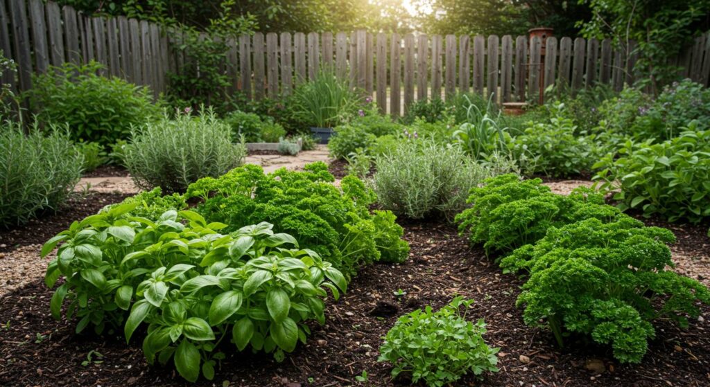 best herbs to plant with basil and parsley

