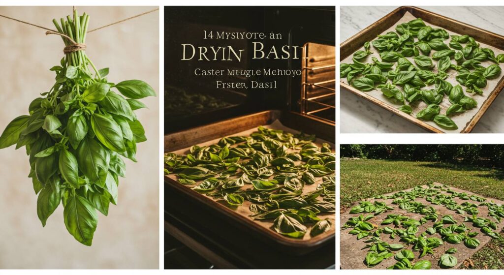 best way to dehydrate basil
