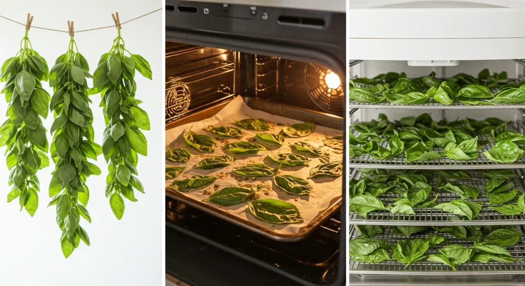 best way to dry basil
