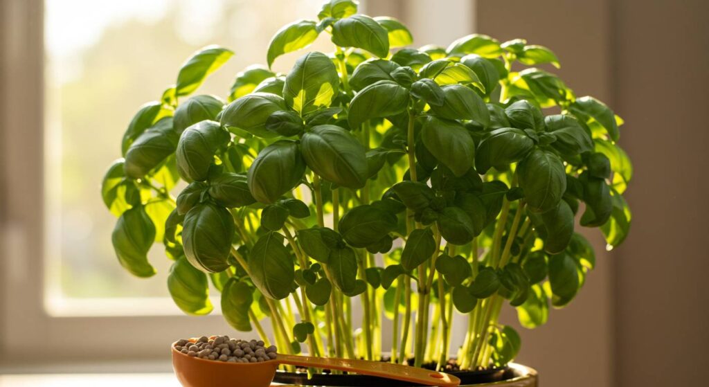 boosting basil growth
