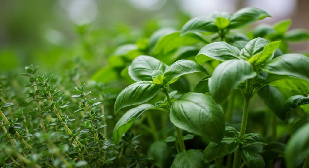 can basil and thyme be planted together
