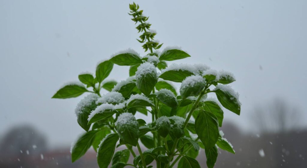 can basil survive winter
