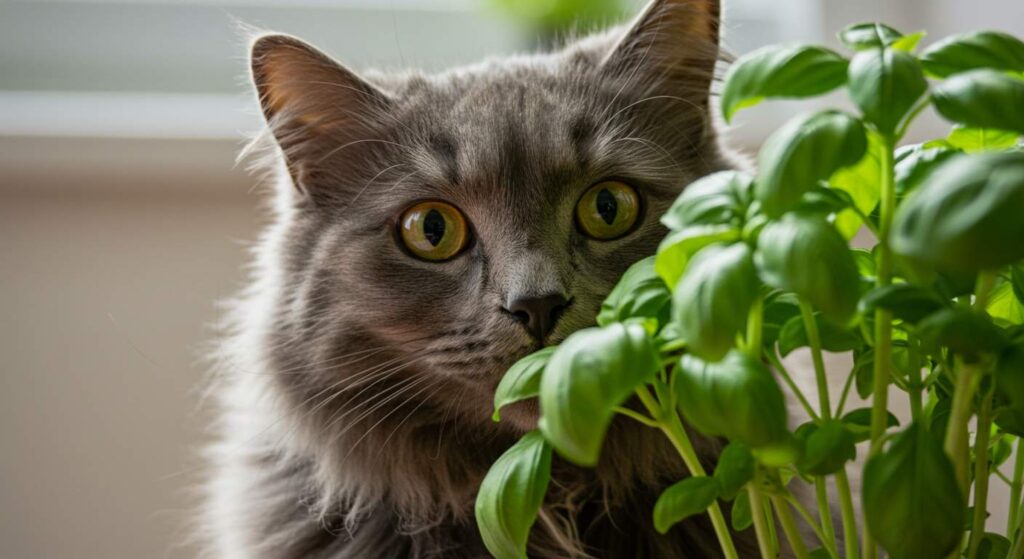 can cats eat basil
