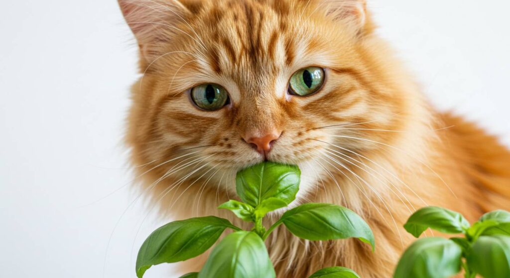 can cats eat basil
