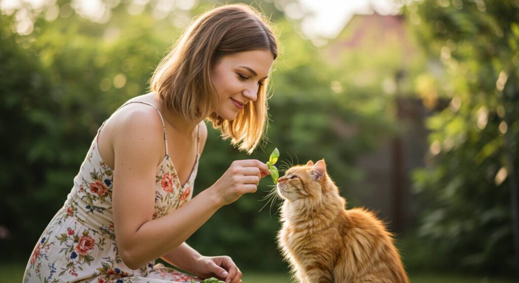 can cats have basil leaves
