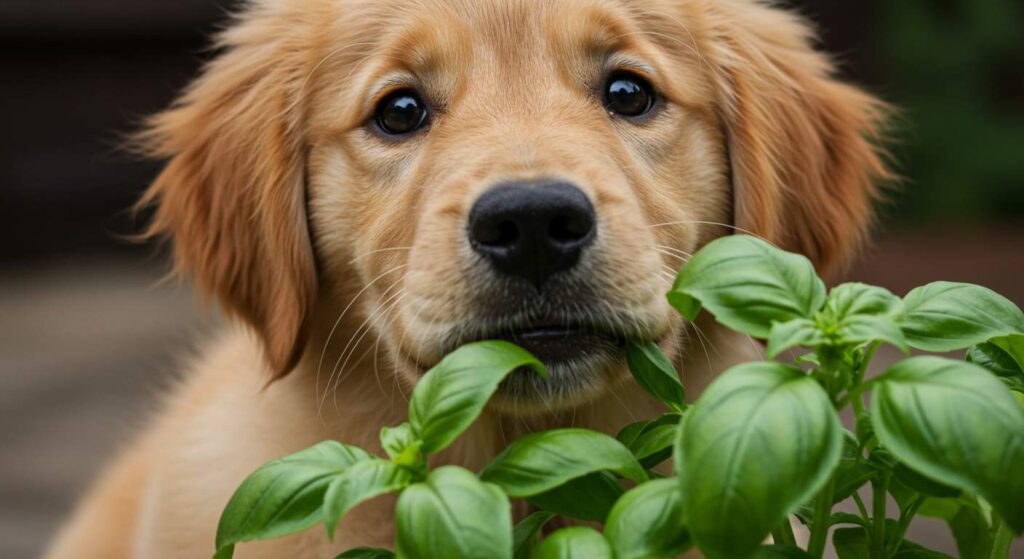 can dogs eat basil
