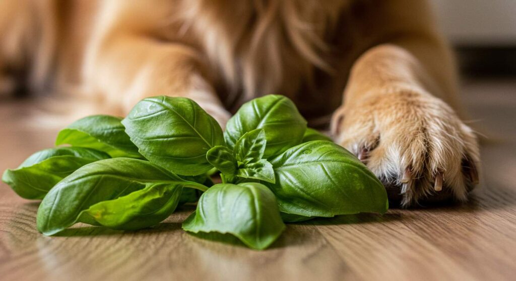 can dogs have basil
