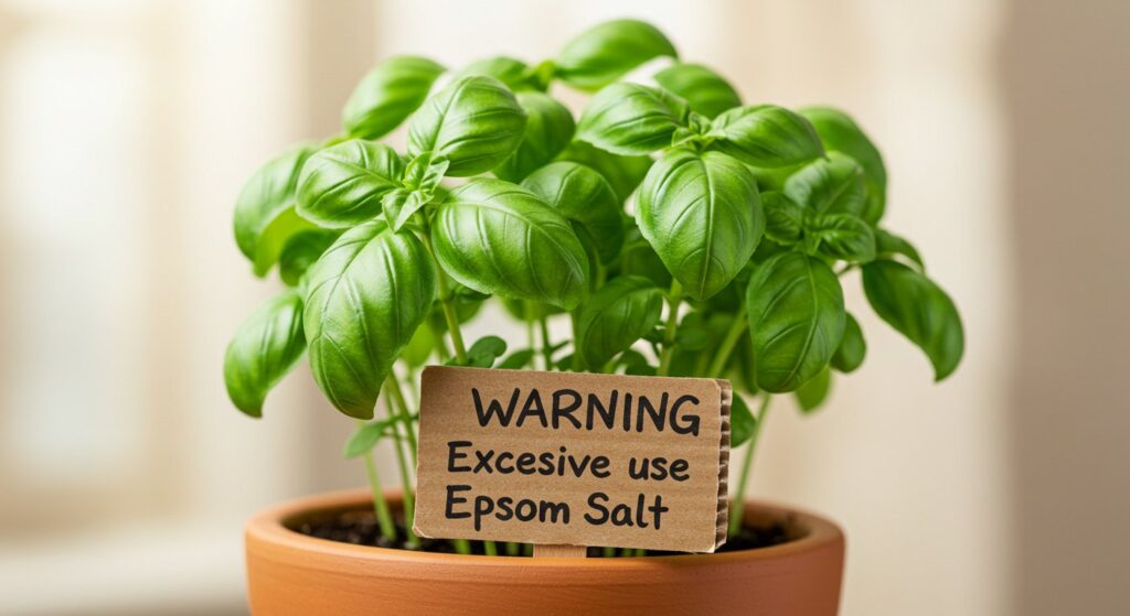 can i use epsom salt on basil
