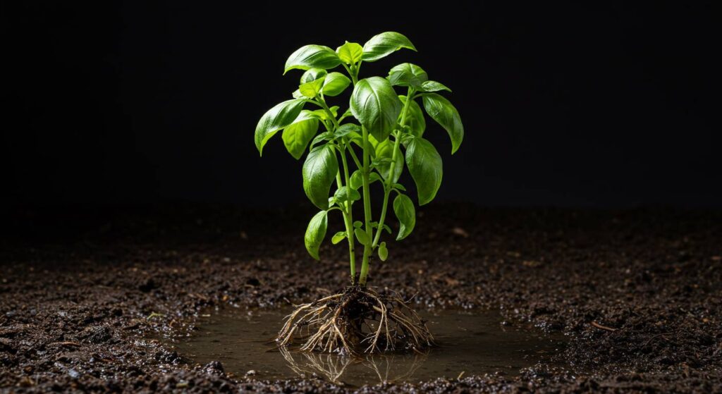 can rain drown basil
