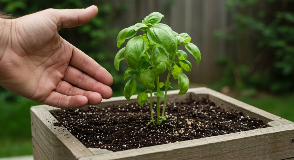 coffee grounds effect on basil
