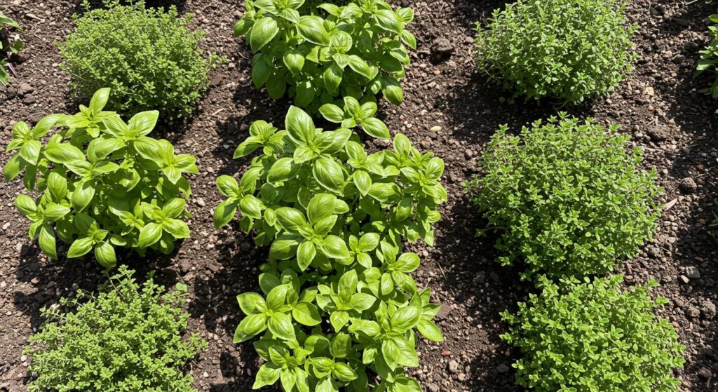 companion planting basil thyme

