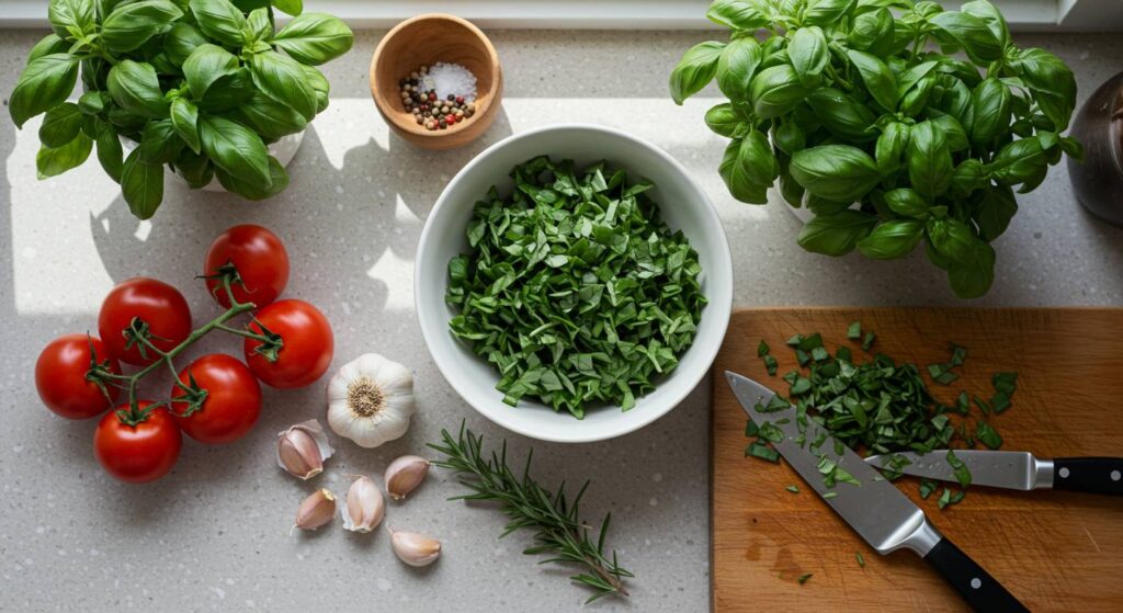 what to do with basil leaves