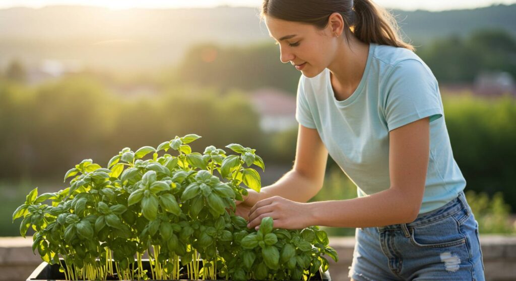 cultivating basil from seed
