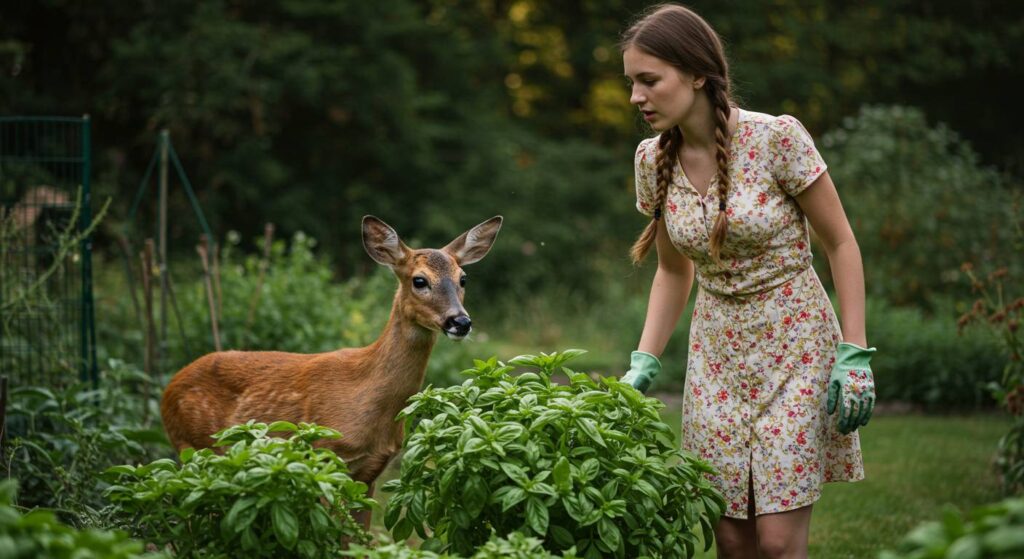 do deer eat basil plants