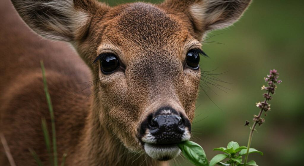 deer herbivore basil
