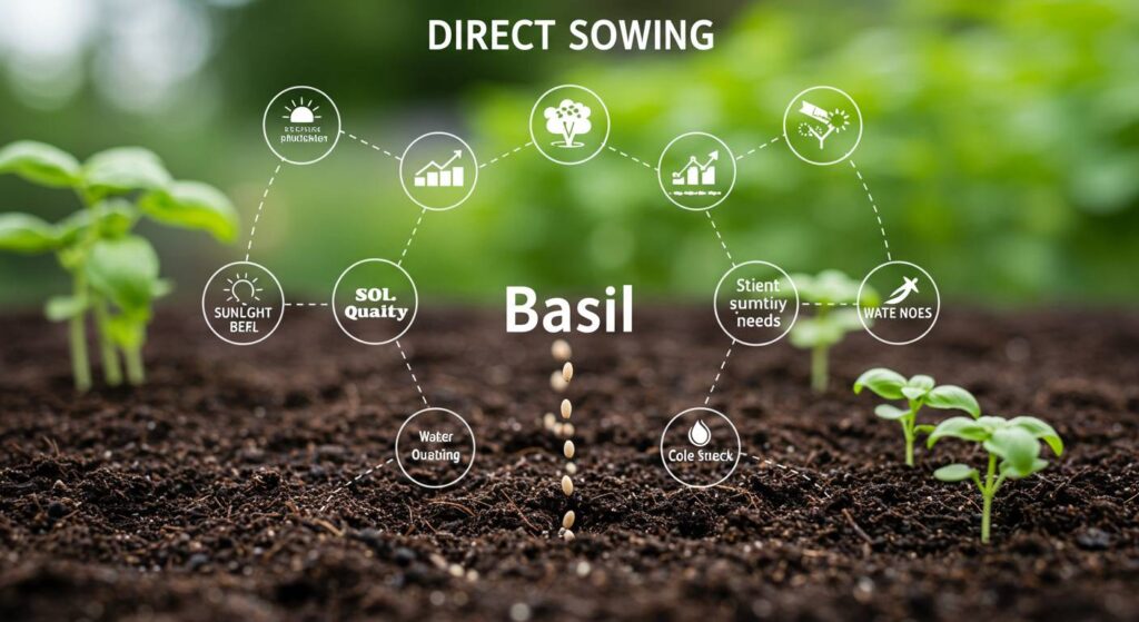 direct sow basil
