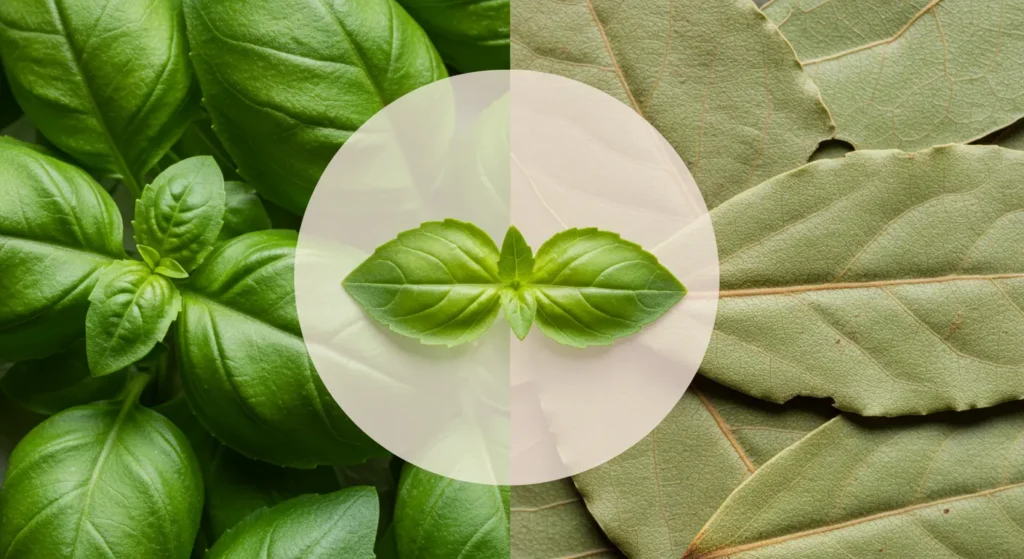 do basil and bay leaves taste similar
