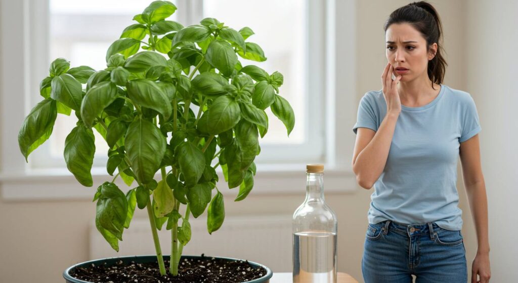 Can I Spray Vinegar On My Basil Plant