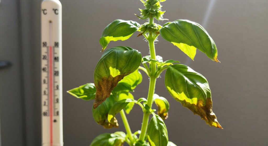 effects of 40 degrees on basil
