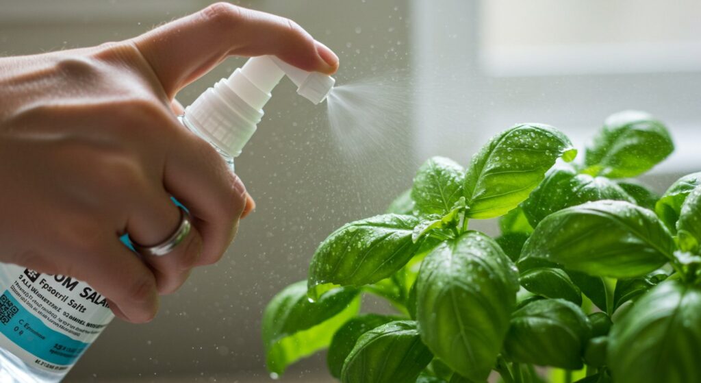 epsom salt for basil plants
