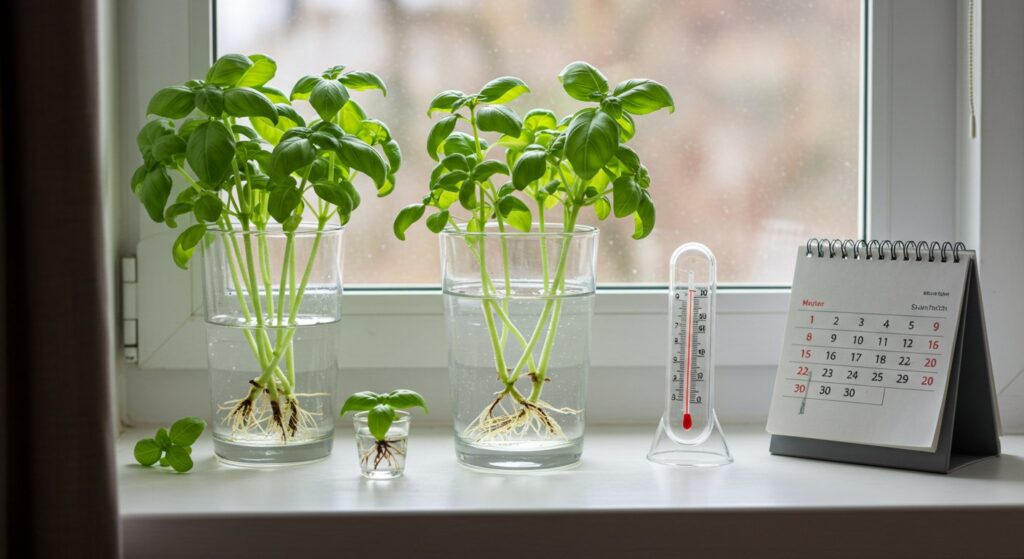 extending basil life in water
