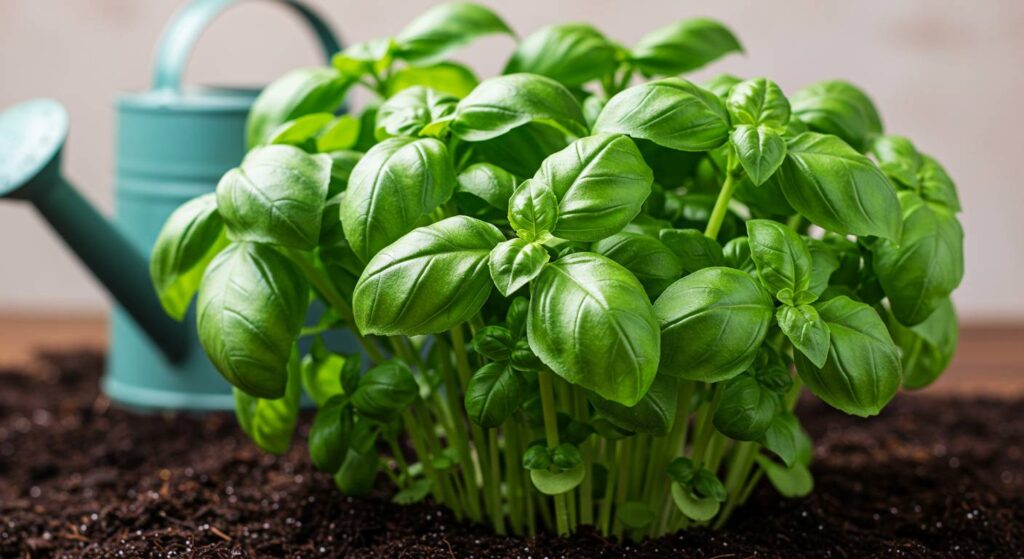 feeding basil plants