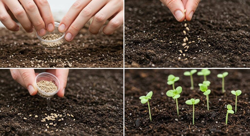 grow basil from seed in ground

