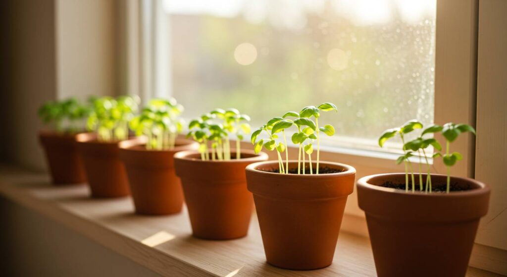 growing basil from seed in containers