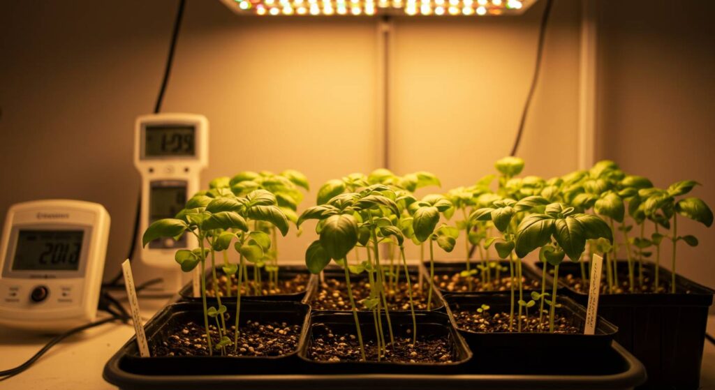 growing basil from stems indoors
