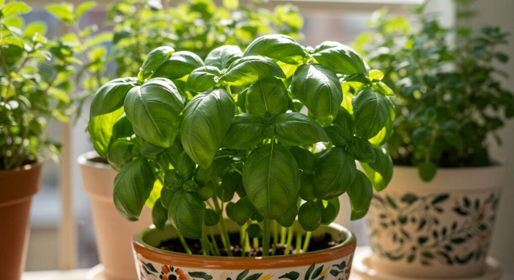 how to plant basil in a pot