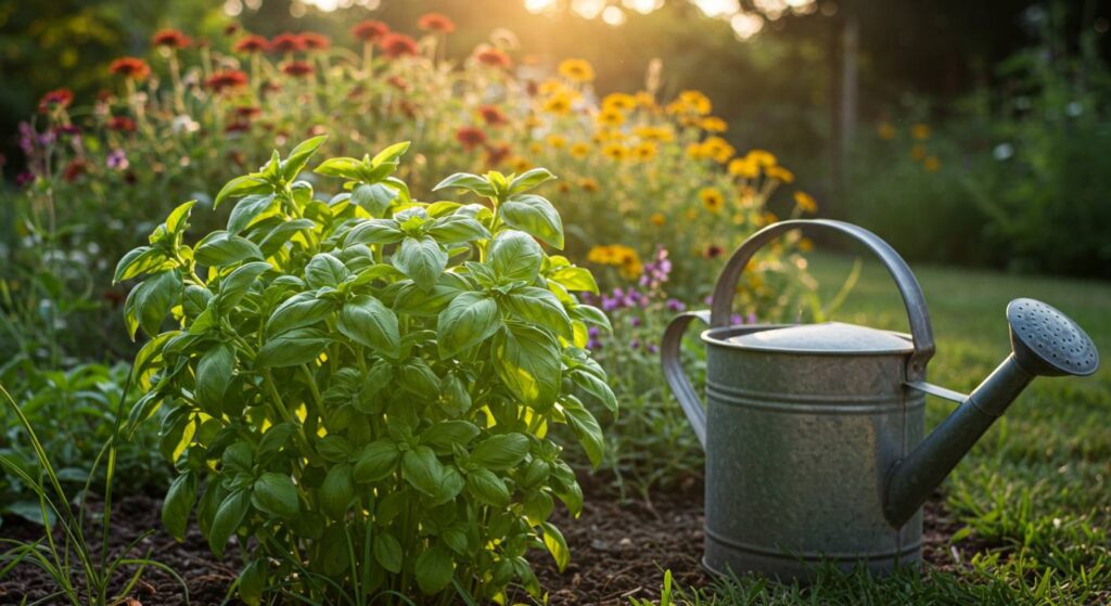 growing basil in summer
