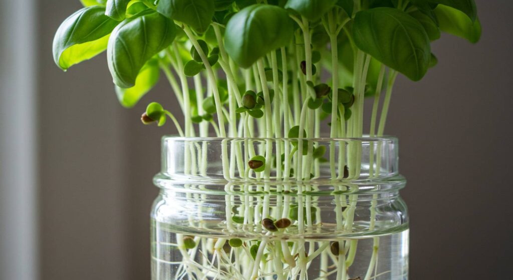 can you grow basil plant in water